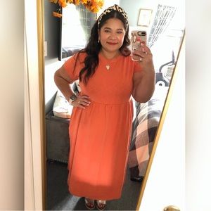 Universal Thread orange babydoll maxi dress